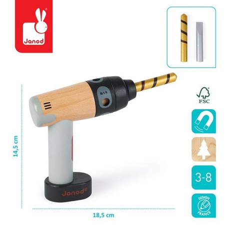 Drewniana wiertarko-wkrętarka Brico'kids, Janod