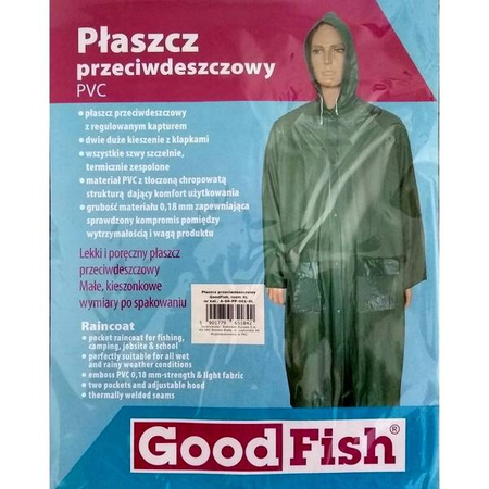 Płaszcz przeciwdeszczowy GoodFish, roz M GoodFish A-69-PP-001-M