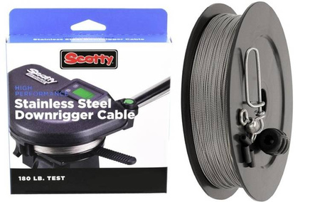 Stalowa linka trollingowa 2401K SCOTTY 2401K 300 FT / 91 m 180 LB    DRAGON KSP-2401K