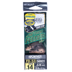 (R) PRZYPON OWNER METHOD FEEDER FD-53 HACZYK 14+PRZYPON 0,18 MM 1X6SZT HO-FD5314