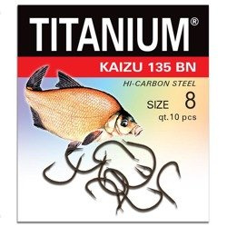 Haczyk Titanium KAIZU (10 szt.), rozm. 8 Robinson 02-P-135BN-08