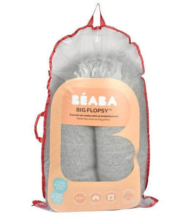 Beaba Ergonomiczna poduszka rogal dla kobiet w ciąży i karmiących Big Flopsy ™ Fleur de coton Linen