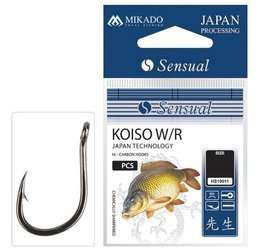 HACZYKI DO WŁOSA SENSUAL - KOISO W/R Nr. 18 BN - torebka 10szt MIKADO HS10011-18-BN