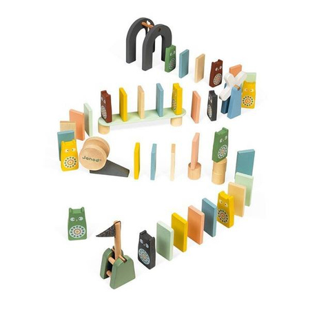 Drewniane domino Sweet Cocoon 100 elementów, Janod