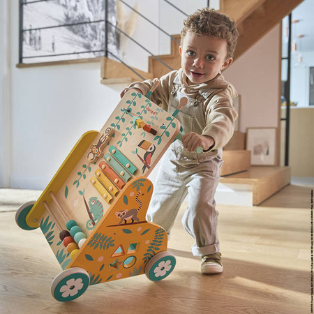 Wielofunkcyjny pchacz edukacyjny Tropik 12m+, Janod