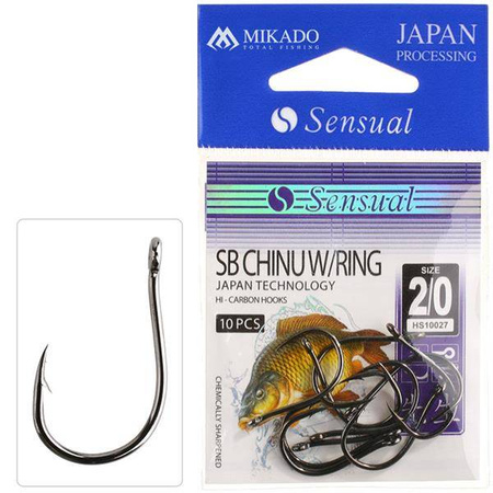HACZYK SENSUAL - SB CHINU W/RING Nr  1 BN - torebka 10szt. MIKADO HS10027-1B