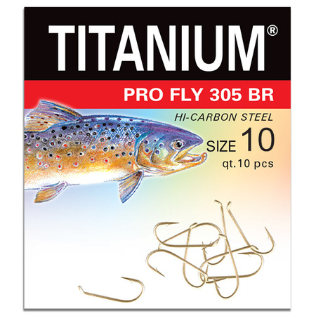 Haczyk Titanium PRO FLY (10 szt.), rozm. 10 Robinson 02-P-305BR-10