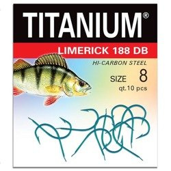 Haczyk Titanium LIMERICK (10 szt.), rozm. 8 Robinson 02-P-188DB-08