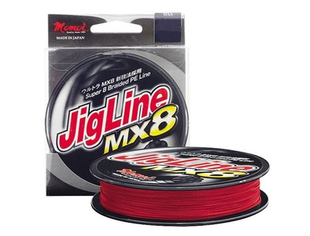 Plecionka MOMOI JigLine MX8 150 m 0.22mm/16kg czerwona DRAGON JMO-49-06-822