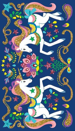 Zestaw kreatywny Magiczny brokat Jednorożce 7+, Janod