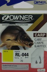 (R) HACZYKI KARPIOWE OWNER RL044 ISEAMA 10+PRZYPON 0,16 1X10SZT HO-RL04410