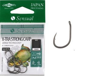HACZYK NA KARPIA SENSUAL - X-TRA STRONG CARP Nr 6 DB - torebka 10szt. MIKADO HS805-6DB