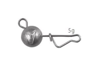 V-Point - główka/cięzarek spinningowy z agrafką 3 szt. agrafka wygięta Italian 5 g    DRAGON PDF-599-050-003