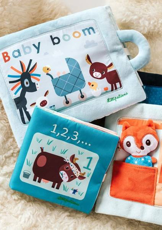 LILLIPUTIENS Miękka książeczka edukacyjna do nauki liczenia 1, 2, 3... 18 m+