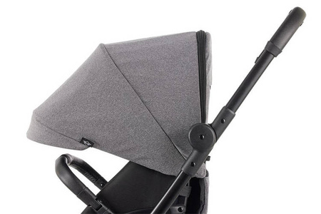 MINI by Easywalker Buggy TURN Kompaktowy wózek spacerowy z obrotowym siedziskiem 360° Soho Grey (z osłoną przeciwdeszczową w zestawie)