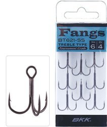KOTWICZKI BKK - FANGS 6062 1X SS Nr.1/0 SUPER SLIDE - torebka 5szt. MIKADO BT-621-SS-1/0