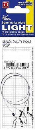 Przypony AWF 7x7 Surflon 9kg LIGHT 35cm 2szt DRAGON PDF-.50-509-35