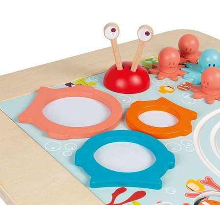 Drewniany progresywny stolik aktywizujący 18 m+, Janod