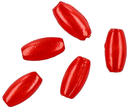 KORALIK RICE PERŁOWY CZERWONY- 6mm - 3/1mm - op.25szt