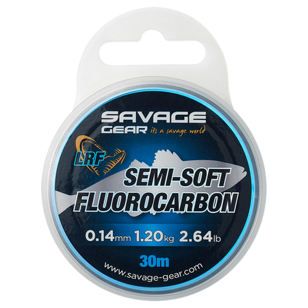 SEMI-SOFT FLUOROCARBON LRF 30M 0.17MM 1.86KG 4.10LB CLEAR Savage Gear (74496)