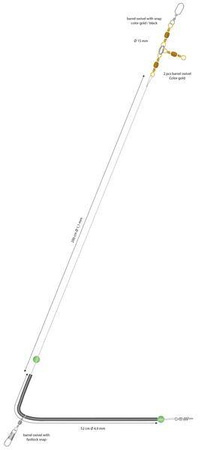 ZESTAW MORSKI NORWAY QUEST 18 NA HALIBUTA, DORSZA MIKADO LNQ-SR18