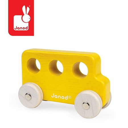 Drewniane pojazdy Sweet Cocoon, opakowanie zbiorcze 8 sztuk (3 modele: 3+3+2), Janod