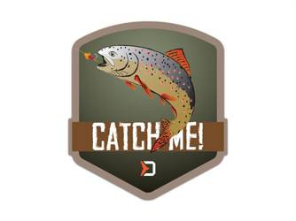 Naklejka Delphin CatchME! PSTRĄG 9x8cm Delphin (759010160)