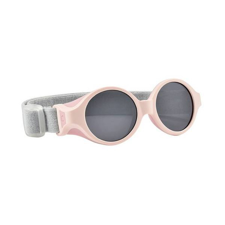 Beaba Okulary przeciwsłoneczne dla dzieci z elastyczną opaską 0-9 miesięcy Chalk pink