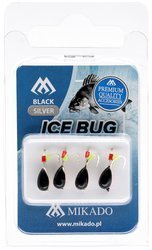 ICE BUG CZARNY- ZŁOTY-4mm - op.4szt.
