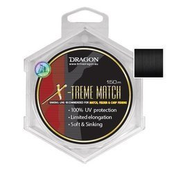 Żyłka  X-TREME MATCH Soft &Sinking 150 m  0.14 mm/2.00 kg czarna, półmatowa     DRAGON PDF-30-29-014