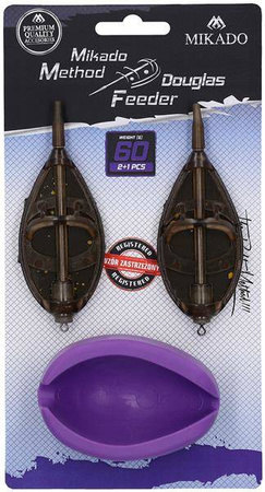 KOMPLET METHOD FEEDER "DOUGLAS" XL 2x80 g + FOREMKA MIKADO AMFN03XL-SET80