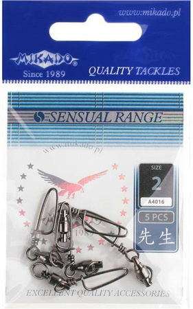 KRĘTLIK ŁOŻYSKOWANY Z AGRAFKĄ ZACISKAJĄCĄ - BN - Nr. 3 - op.5szt. MIKADO AMA-A4016-3