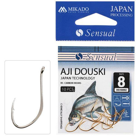 HACZYK SENSUAL - AJI DOUSKI W/RING Nr 10 N - torebka 10szt. MIKADO HS10092-10N