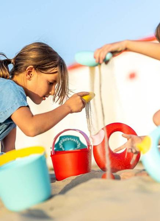 QUUT Zestaw 2 łopatek wielofunkcyjnych z piłeczką Cuppi Banana Blue, opakowanie zbiorcze 5 szt.