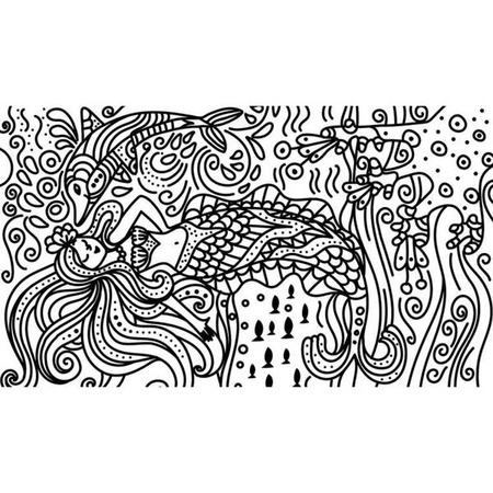 Zestaw kreatywny Magiczne kolorowanki wodne Ocean 7+, Janod