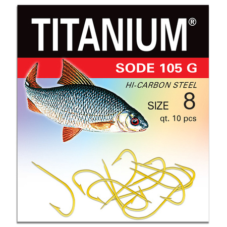 Haczyk Titanium SODE (10 szt.), rozm. 8 Robinson 02-P-105G-08