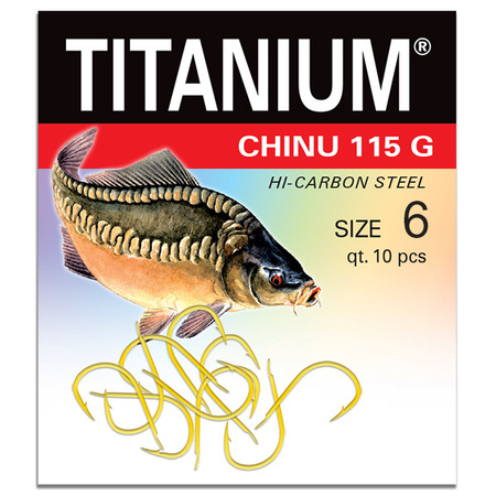 Haczyk Titanium CHINU (10 szt.), rozm. 6 Robinson 02-P-115G-06