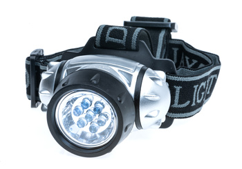 LATARKA JAXON DO ZAŁOŻENIA NA CZOŁO OKRĄGŁA 7 DIOD JAXON AJ-LAR023