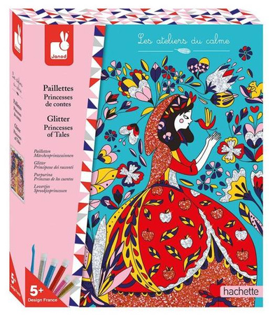 Zestaw kreatywny Magiczny brokat Księżniczki z bajek 5+, Janod