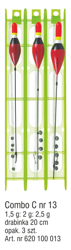 ZESTAW SPŁAWIKOWY COMBO C NR.13 OP.3SZT KONGER 620100013