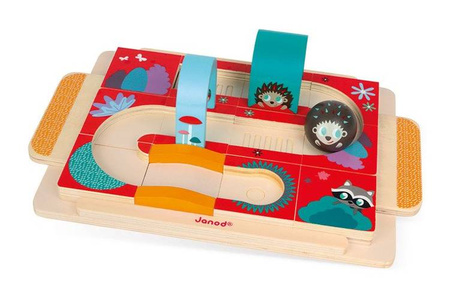 Układanka-tor dla kuli Jeżyk, Janod 