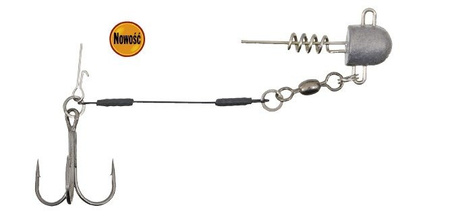 DOZBROJKA JEDNOKOTWICOWA 1/0, 9cm/27kg Z DOCIĄŻENIEM 5g SPINNING SYSTEM KONGER 273000027