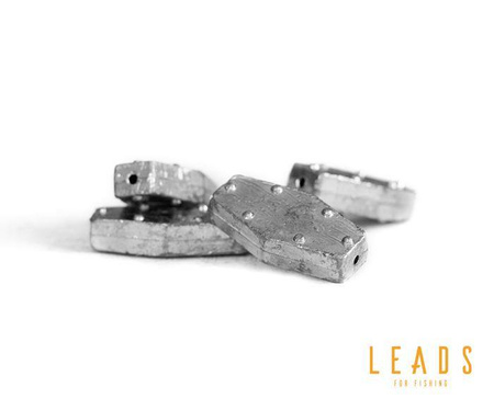 Delphin LEADS Sześciokąt z otworem / 5szt 10g Delphin (965913010)