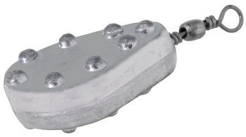 CIĘŻAREK PŁASKI Z KRĘTLIKIEM Z ZACZEPAMI 41g OP.4SZT KONGER 665032041