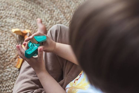 Drewniana elastyczna układanka Wąż + Krokodyl Pocket 2+, opakowanie zbiorcze 12 sztuk (3 rodzaje), Janod