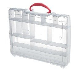 Pudełko z 14 przegródkami, 32,5x25,5x5,6cm, przezroczyste Panaro 74-Y-193/14N