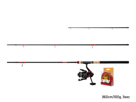 Zestaw feederowy Delphin RedFEED 360cm + 4T + 0,23mm Delphin (101004209)