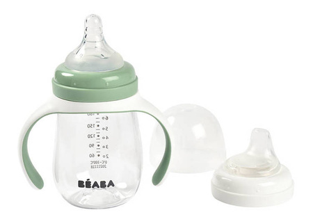 Beaba Butelka treningowa 2w1 tritanowa 210 ml Sage green