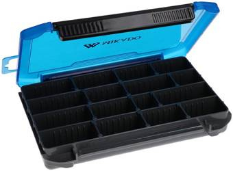 PUDEŁKO - Z PRZEGRÓDKAMI UAC-H1902 - (20,5x15,5x3,5cm) - rozm. M - NIEBIESKIE - op.1szt. MIKADO UAC-H1902-M/BLUE