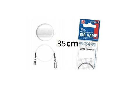 Przypon  Invisible Fluorocarbon 25 kg BIG GAME 35 cm 2 szt.    DRAGON PDF-.51-725-35